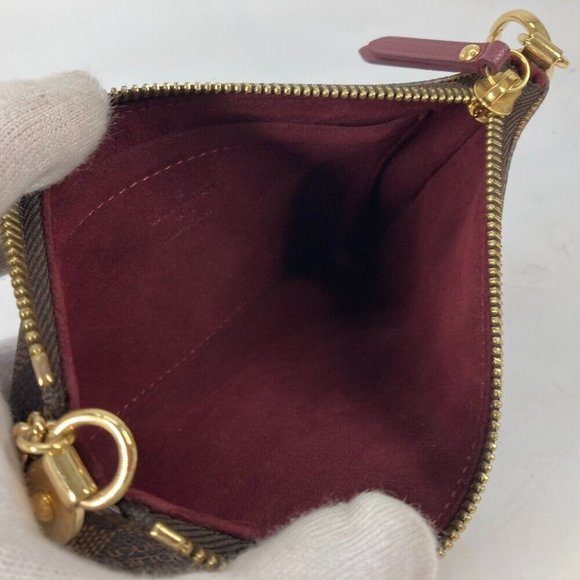 LOUIS VUITTON Damier Pochette Mira MM Accessory Pouch Chain Shoulder Bag - Picture 9 of 15